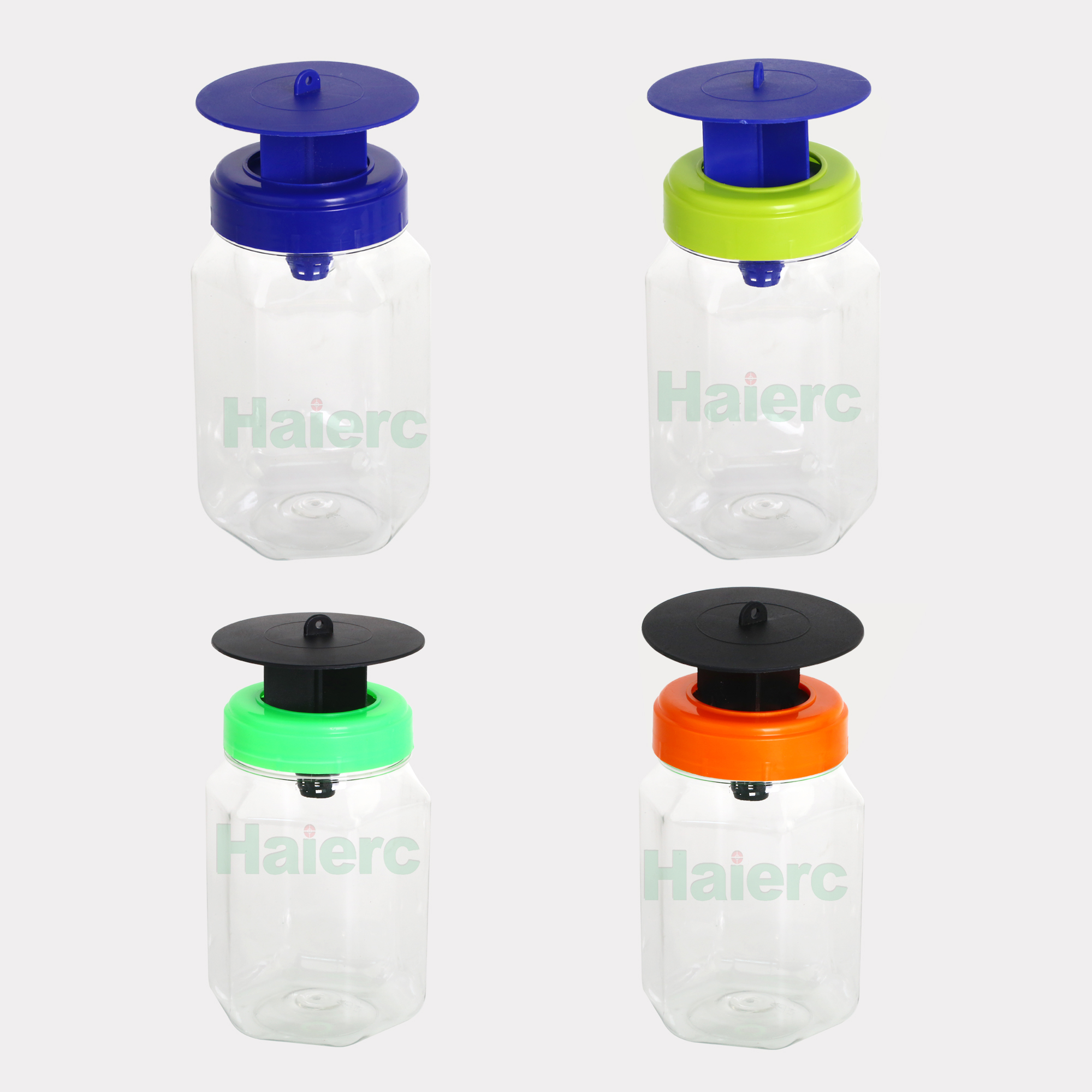 >Haierc Outdoor Hanging Non-toxic Reusable Plastic Fly Trap Bottle Fly Catcher Fly Trap